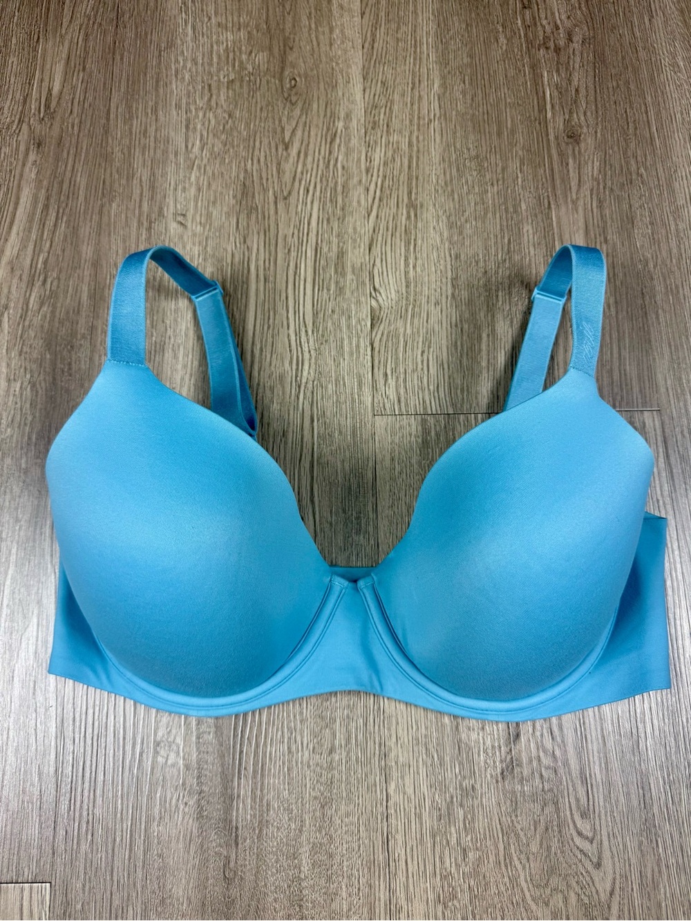 Aerie Real Free Full Coverage Lined Soft Teal Blue Everyday Comfort Bra 34DD